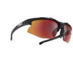 52806-54 Hybrid-Bliz sports glasses-black red silver sunglasses-medium